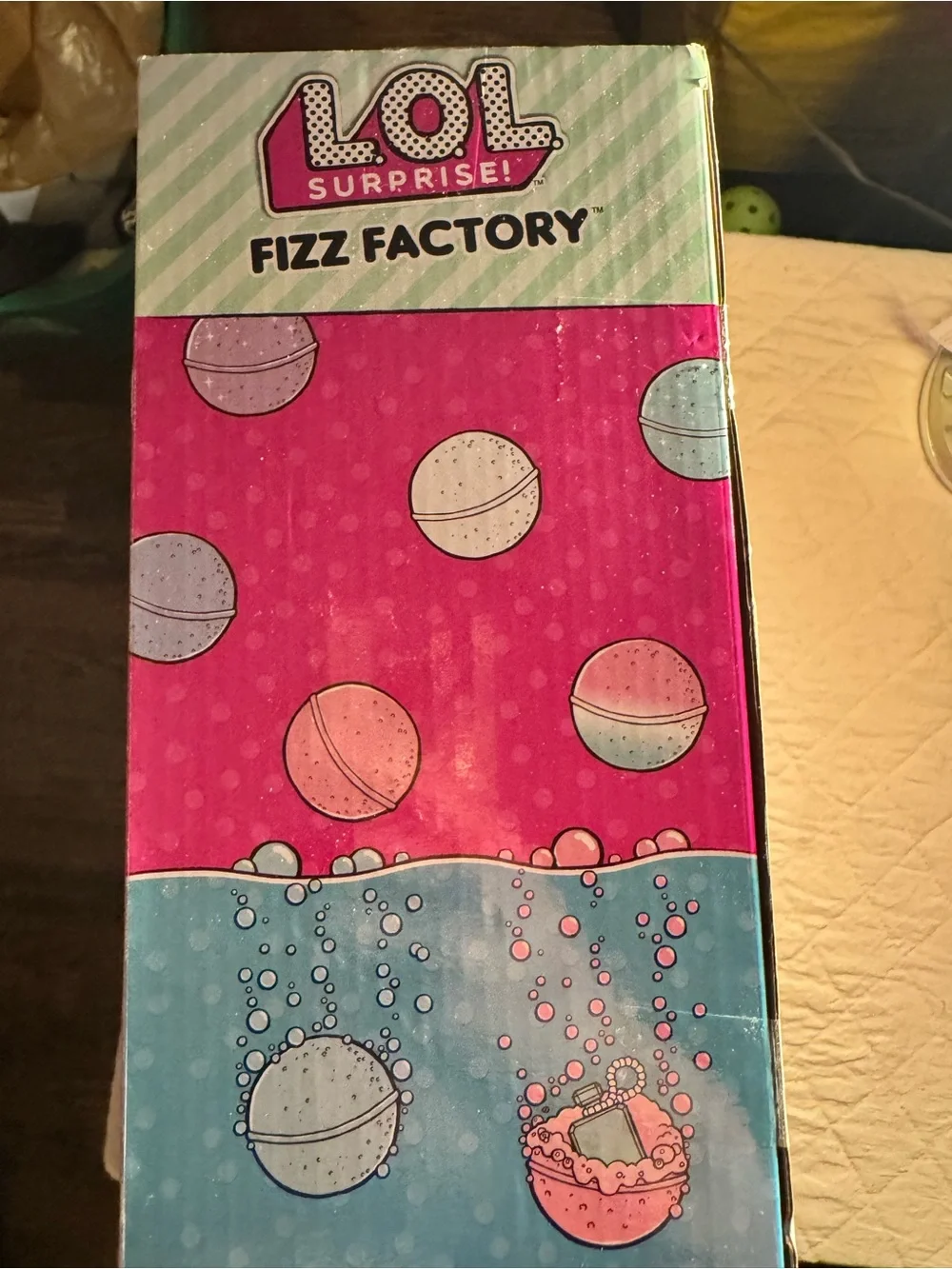 L.O.L. Surprise! Fizz Factory Playset in Pink, Teal, Gold
